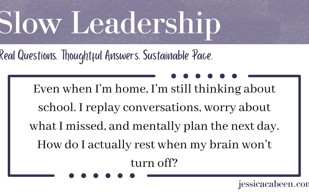 Why can’t I shut my brain off?